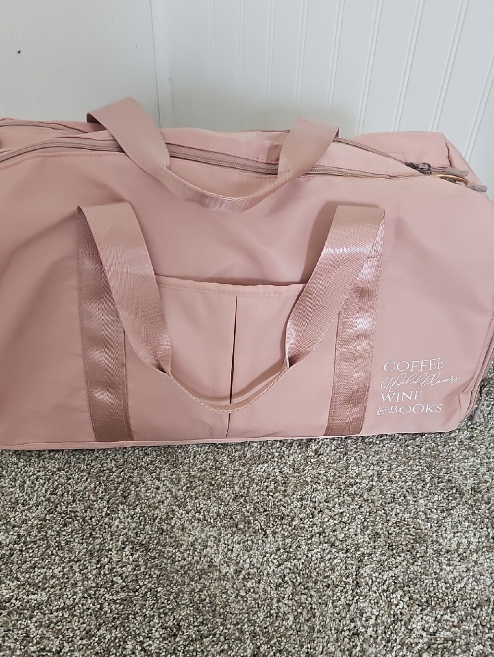 Pink Book Lovers Travel Duffle Bag